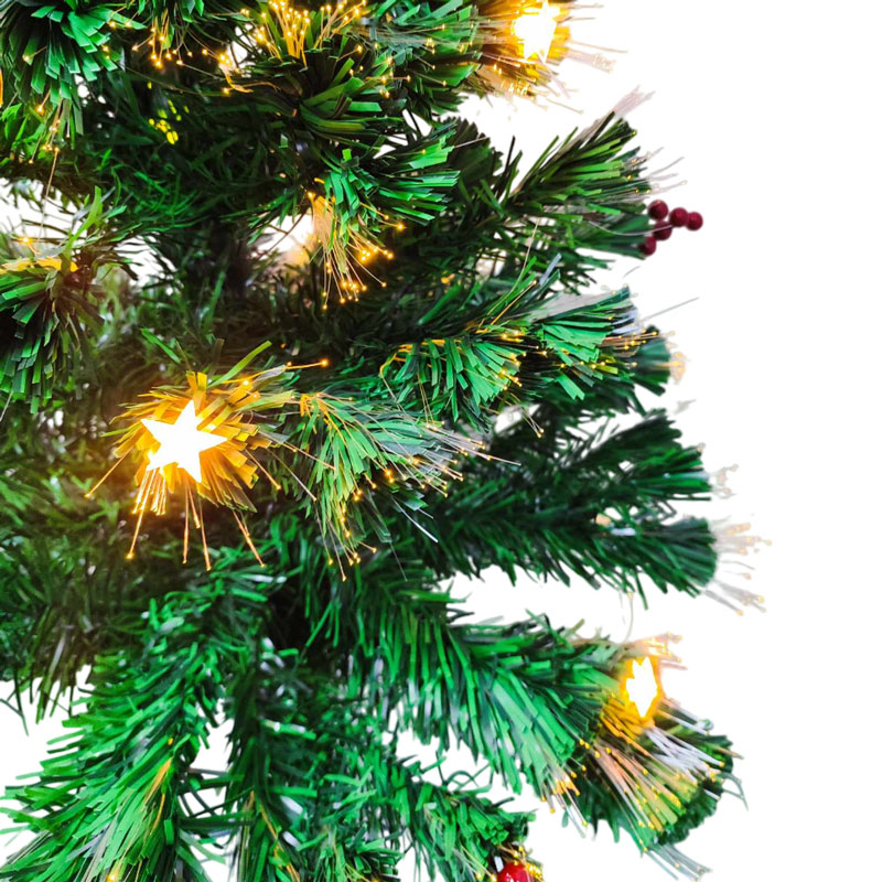 0213002-3 Χριστουγεννιάτικο δέντρο στολισμένο με φωτάκια 1.50cm- Christmas tree - Image 4