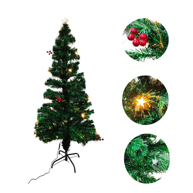 0213002-5 Χριστουγεννιάτικο δέντρο στολισμένο με φωτάκια 1.50cm- Christmas tree - Image 1