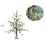Χριστουγεννιάτικο Δέντρο Φωτιζόμενο Χιονισμένο με Κουκουνάρια IP44 Αδιάβροχο 1.30m 75led -Christmas Tree - Image 3