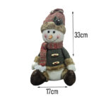 Διακοσμητικός Χιονάνθρωπος Υφασμάτινος 33cm - Fabric Decorative Snowman - Image 2