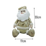 Διακοσμητικός Άγιος Βασίλης Χρυσός 30cm - Decorative Gold Santa Claus - Image 2
