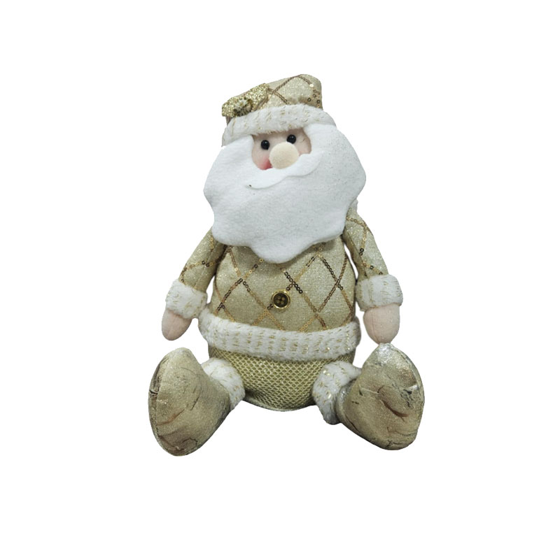 0281004 Διακοσμητικός Άγιος Βασίλης Χρυσός 30cm - Decorative Gold Santa Claus - Image 1