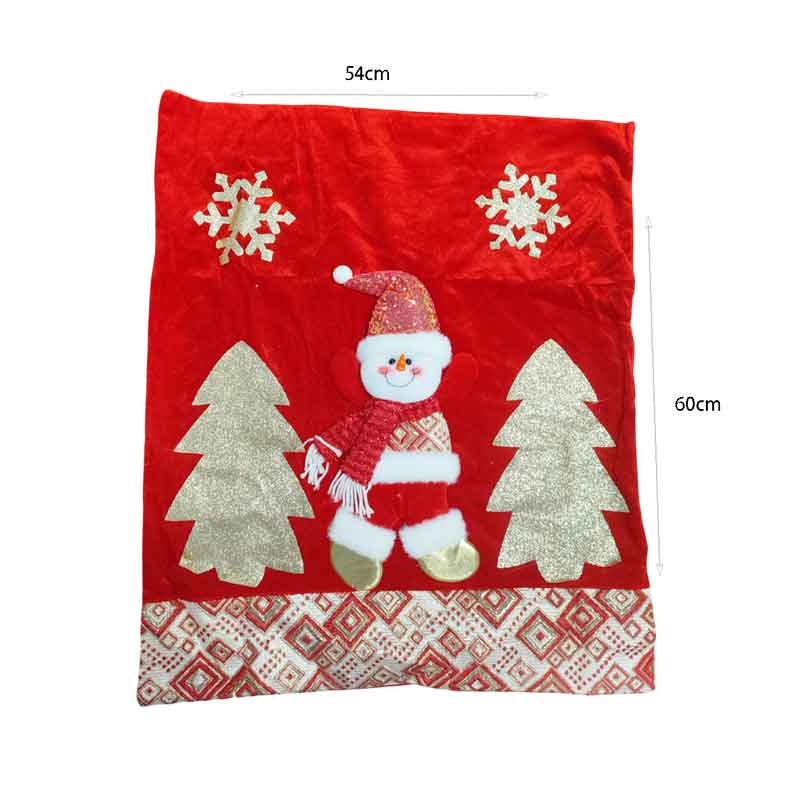 0281010-1 Χριστουγεννιάτικη Μαξιλαροθήκη Χιονάνθρωπος 54x60cm – Christmas Cushion Cover Snowman - Image 2