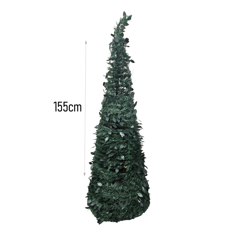 0288005-1 Χριστουγεννιάτικο Δέντρο Κωνικό Πράσινο 155cm - Green Cone Christmas Tree - Image 2