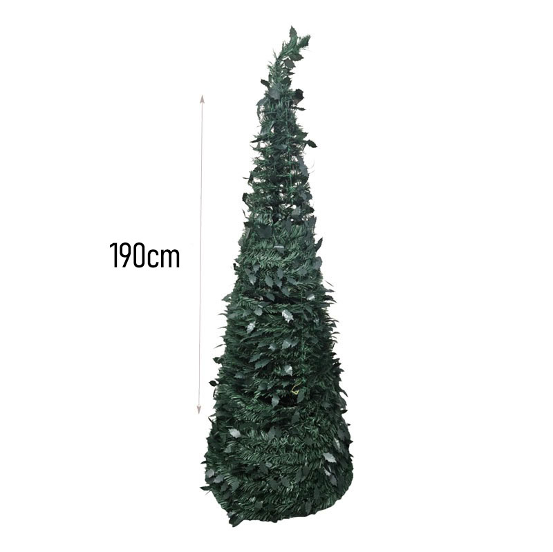 0288006 Χριστουγεννιάτικο Δέντρο Κωνικό Πράσινο 190cm - Green Cone Christmas Tree - Image 2