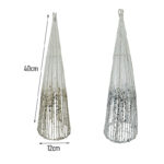 Φωτιζόμενο Διακοσμητικό Δεντράκι 40cm με Γκλίτερ - Illuminated Decorative Glitter Tree - Image 4