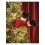 Χριστουγεννιάτικο στολίδι Δέντρου Πόδια Άγιου Βασίλη - Moving Santa Legs