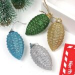 Χριστουγεννιάτικο στολίδι κουκουνάρι 6τμχ – Christmas decoration pine cone 6pcs - Image 4