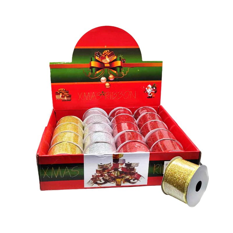 036042 Χριστουγεννιάτικη κορδέλα 5cm*2.7m  – Christmas ribbon - Image 1