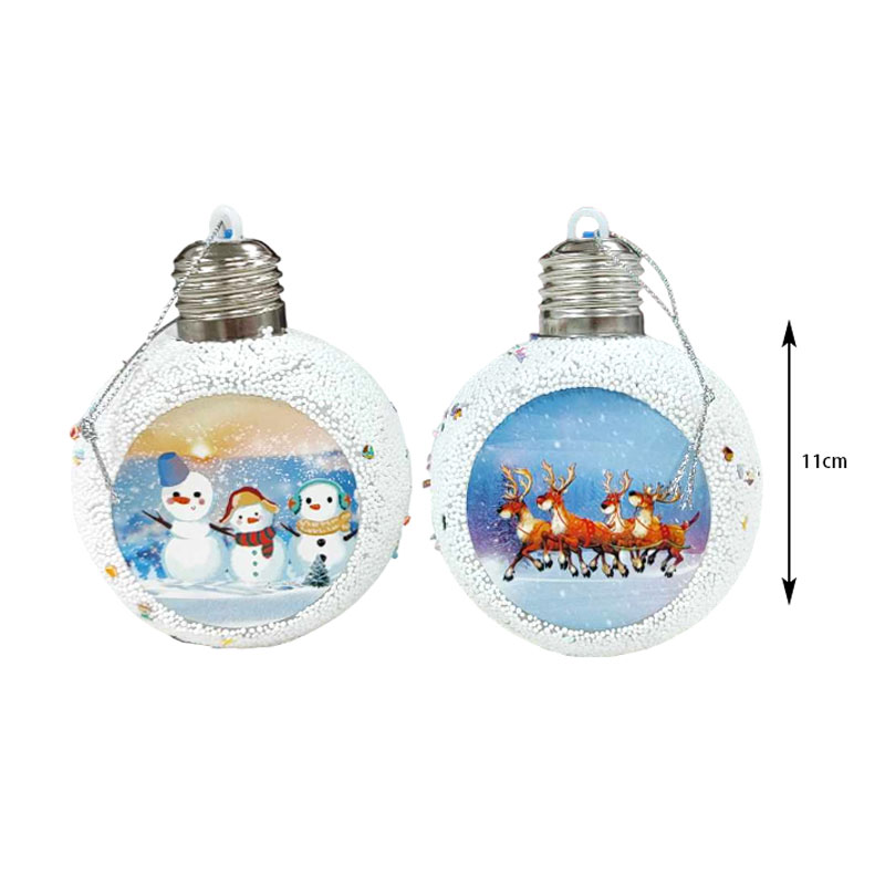 036057-1 Χριστουγεννιάτικη μπάλα με φως  - Christmas decoration ball - Image 3