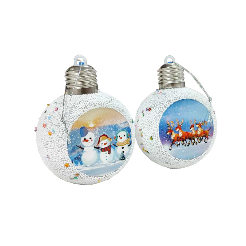 036057-2 Χριστουγεννιάτικη μπάλα με φως  - Christmas decoration ball - Image 2