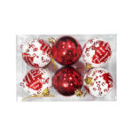 Χριστουγεννιάτικες μπάλες 6τμχ 5cm - Christmas decoration balls 6pcs - Image 2