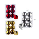 Χριστουγεννιάτικες μπάλες 6τμχ 10cm - Christmas decoration balls 6pcs - Image 4