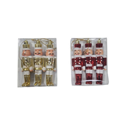 Χριστουγεννιάτικα στρατιωτάκια καρυοθραύστες 3τμχ - Christmas soldier deco 3pcs