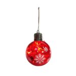 Φωτιζόμενες Χριστουγεννιάτικες Μπάλες 10cm 12τμχ – LED Christmas Light Balls - Image 2