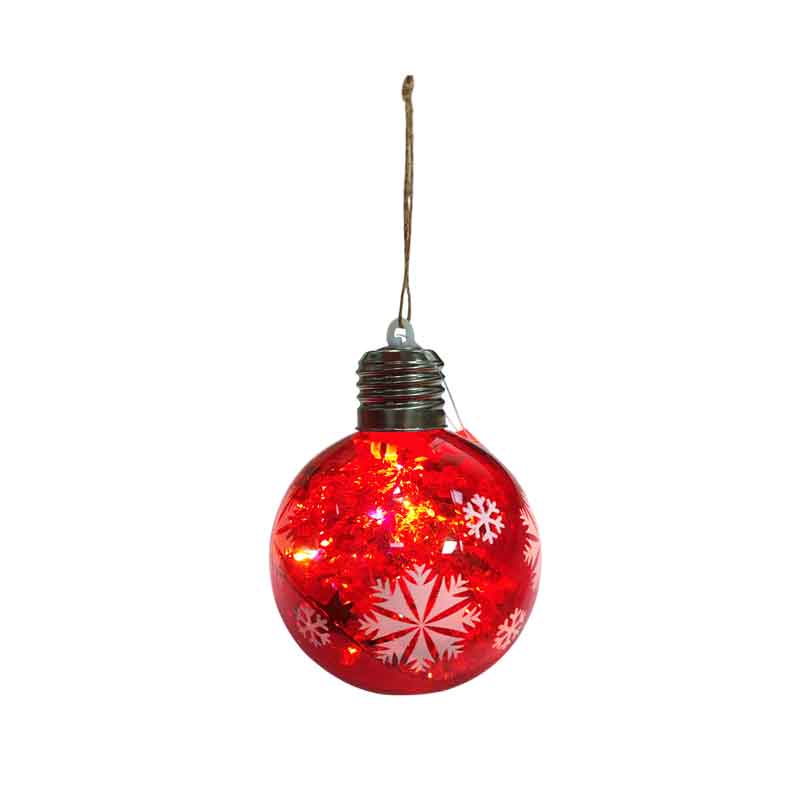 036082-1 Φωτιζόμενες Χριστουγεννιάτικες Μπάλες 10cm 12τμχ – LED Christmas Light Balls - Image 2