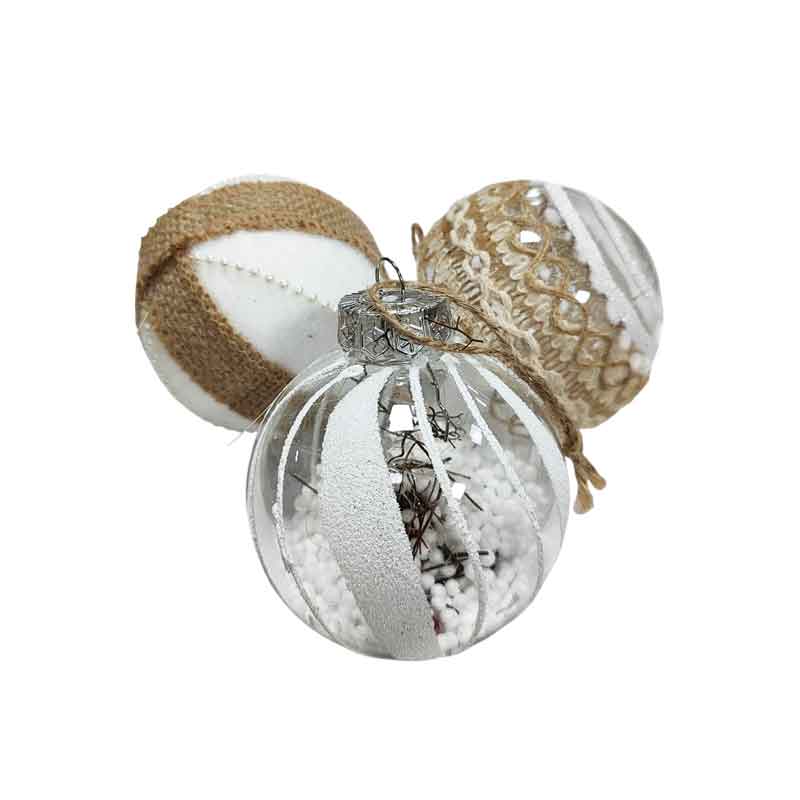 036084-1 Χριστουγεννιάτικες Μπάλες Σετ 9τμχ 8.5cm – Christmas Balls Set - Image 2