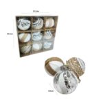 Χριστουγεννιάτικες Μπάλες Σετ 9τμχ 8.5cm – Christmas Balls Set - Image 3