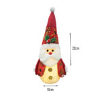 Φωτιζόμενος Άγιος Βασίλης Διακοσμητικός 22cm - Light-Up Santa Claus Decorative Figure - Image 2