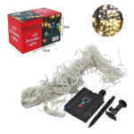 Χριστουγεννιάτικα ηλιακά λαμπάκια σε θερμό χρώμα 5m 146 LED – Christmas decorative lights warm light - Image 3