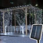 Χριστουγεννιάτικα ηλιακά λαμπάκια σε ψυχρό χρώμα 5m 146 LED – Christmas decorative lights white light