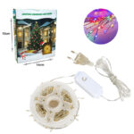 Χριστουγεννιάτικα Λαμπάκια Πρίζας LED RGB Χρώμα σε Κουλούρα με Τηλεχειριστήριο 500L 20m - Christmas atmosphere light string RGB light - Image 5