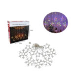 Χριστουγεννιάτικα Φωτάκια Κουρτίνα Χιονονιφάδες & Αστεράκια Πολύχρωμα 3M 120Led- Christmas decoration lights RGB - Image 2