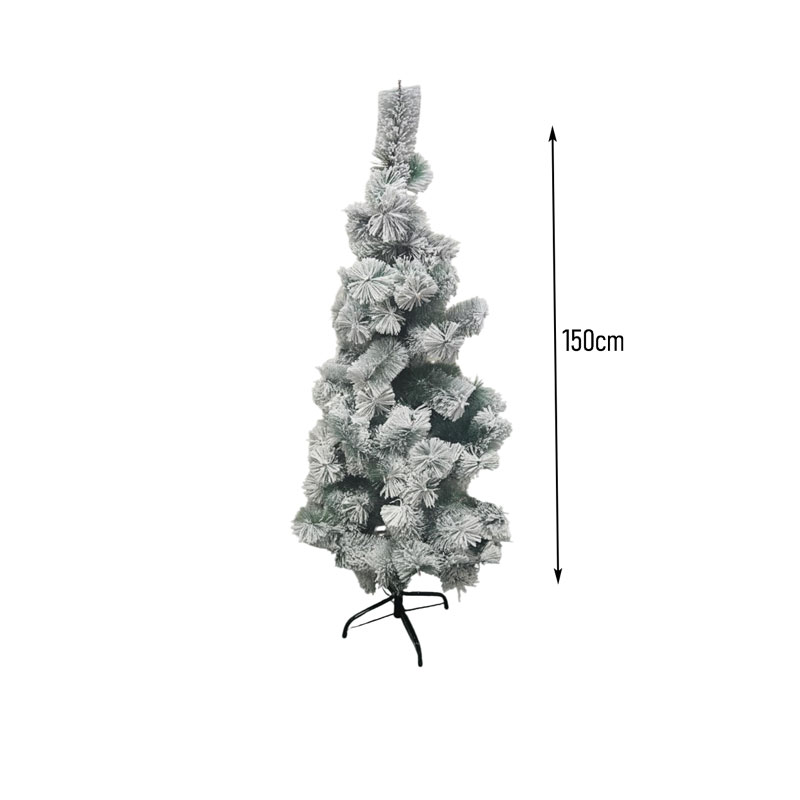 043014-1 Χριστουγεννιάτικο Δέντρο Με Χιονισμένα Κλαδιά 150cm - Christmas Tree with Snowy Branches - Image 2