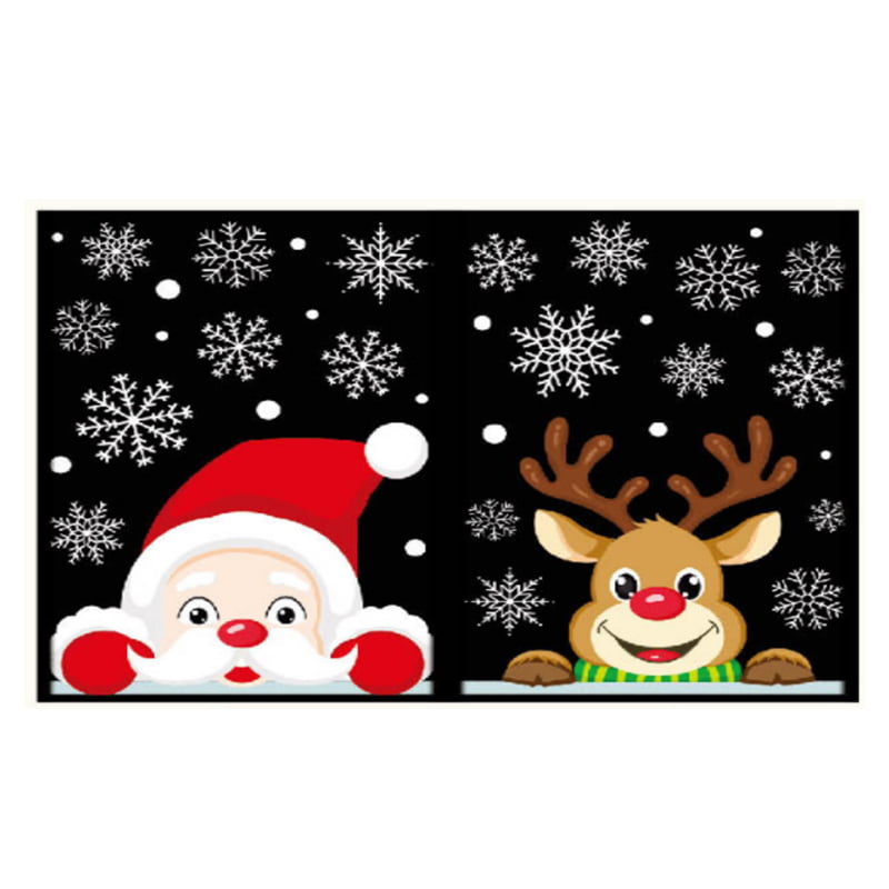 046002-2 Χριστουγεννιάτικα Αυτοκόλλητα για Τζάμια σε Διάφορα Σχέδια - Christmas Stickers for Windows in Various Designs - Image 4