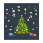 Χριστουγεννιάτικα Αυτοκόλλητα για Τζάμια σε Διάφορα Σχέδια - Christmas Stickers for Windows in Various Designs - Image 6