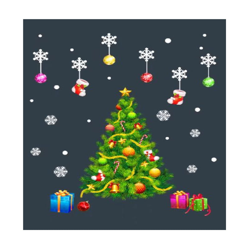 046002-4 Χριστουγεννιάτικα Αυτοκόλλητα για Τζάμια σε Διάφορα Σχέδια - Christmas Stickers for Windows in Various Designs - Image 6