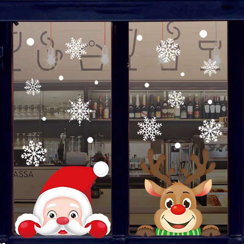 046002-6 Χριστουγεννιάτικα Αυτοκόλλητα για Τζάμια σε Διάφορα Σχέδια - Christmas Stickers for Windows in Various Designs - Image 8