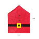 Χριστουγεννιάτικο Κάλυμμα Πλάτης Καρέκλας Στολή Αγίου Βασίλη - Santa Claus Chair Cover - Image 2