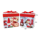 Χριστουγεννιάτικο πλαστικό κουτί 15x15x15cm 12 τεμάχια - Christmas plastic box - Image 3