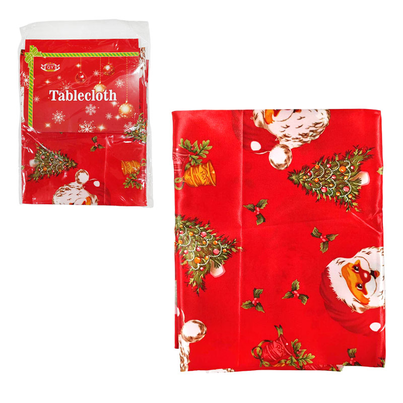 058006 Χριστουγεννιάτικο τραπεζομάντηλο 140x140cm - Christmas tablecloth - Image 1