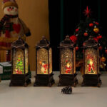 Χριστουγεννιάτικο Φωτιζόμενο Φαναράκι με Μουσική σε Διάφορα Σχέδια - Christmas Snow Globe Lantern with Music