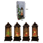 Χριστουγεννιάτικο Φωτιζόμενο Φαναράκι με Μουσική σε Διάφορα Σχέδια - Christmas Snow Globe Lantern with Music - Image 6