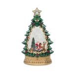 Χριστουγεννιάτικο Φωτιζόμενο Φαναράκι με Μουσική σε Διάφορα Σχέδια - Christmas Snow Globe Lantern with Music - Image 2