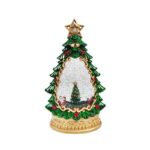 Χριστουγεννιάτικο Φωτιζόμενο Φαναράκι με Μουσική σε Διάφορα Σχέδια - Christmas Snow Globe Lantern with Music - Image 3