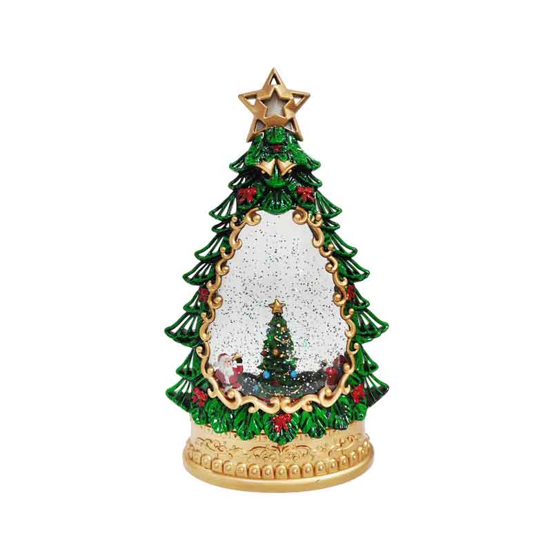 063014-2 Χριστουγεννιάτικο Φωτιζόμενο Φαναράκι με Μουσική σε Διάφορα Σχέδια - Christmas Snow Globe Lantern with Music - Image 3