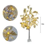 Led Φωτιζόμενο Δέντρο Λευκό με Μπεζ Φύλλα 180cm - Led Beige Tree - Image 2
