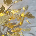 Led Φωτιζόμενο Δέντρο Λευκό με Μπεζ Φύλλα 180cm - Led Beige Tree - Image 3