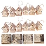 Χριστουγεννιάτικο Ξύλινο Κρεμαστό Σπιτάκι Φωτιζόμενο LED - Christmas LED house - Image 6