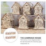 Χριστουγεννιάτικο Ξύλινο Κρεμαστό Σπιτάκι Φωτιζόμενο LED - Christmas LED house - Image 7