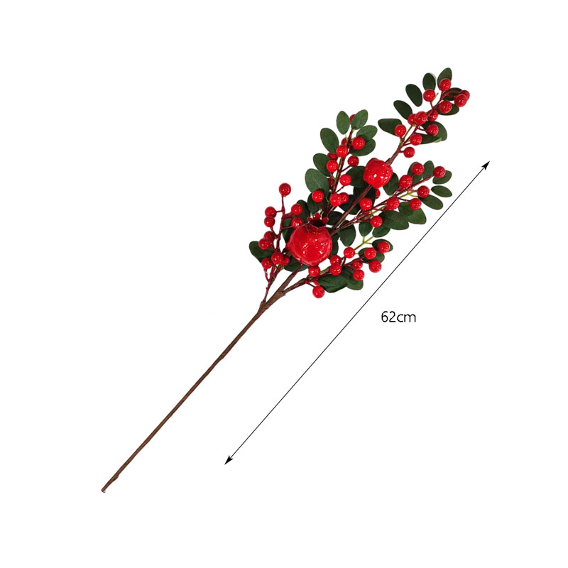 076011-1 Χριστουγεννιάτικο στολίδι κλαδί 62 cm- Christmas decoration - Image 2