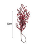 Διακοσμητικό Κλαδί με Κόκκινες Μπάλες 50cm - Decorative Red Berry Branch - Image 2
