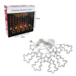 Χριστουγεννιάτικα Φωτάκια Κουρτίνα Δεντράκια & Αστεράκια Πολύχρωμα 10L 3M - Christmas decoration lights RGB - Image 3