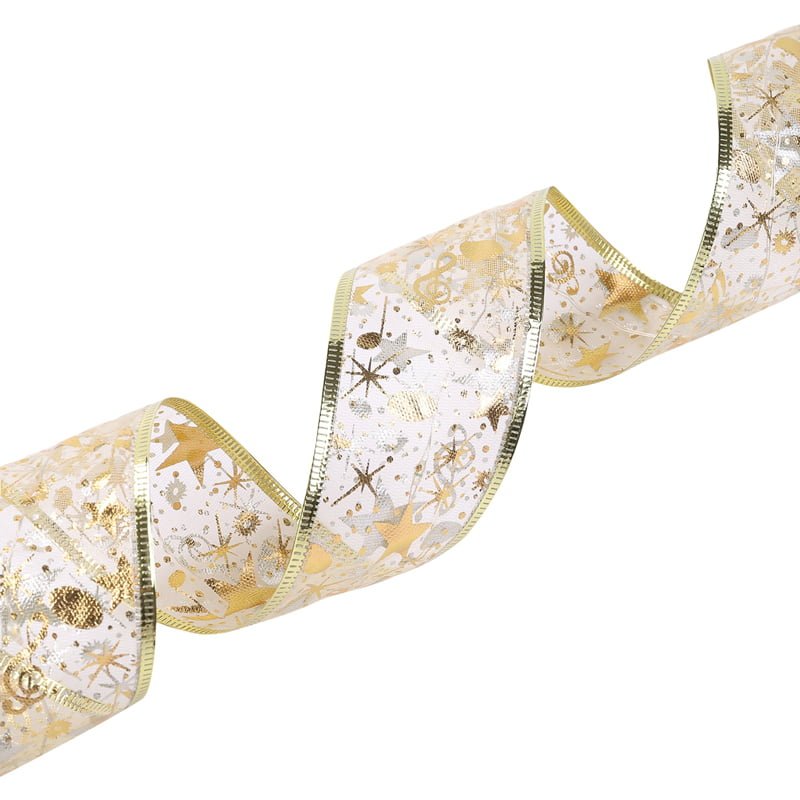 082264-4 Χριστουγεννιάτικη Κορδέλα με Ενσωματωμένο Φωτισμό 50Led 5m - Christmas Ribbon with Lighting - Image 4