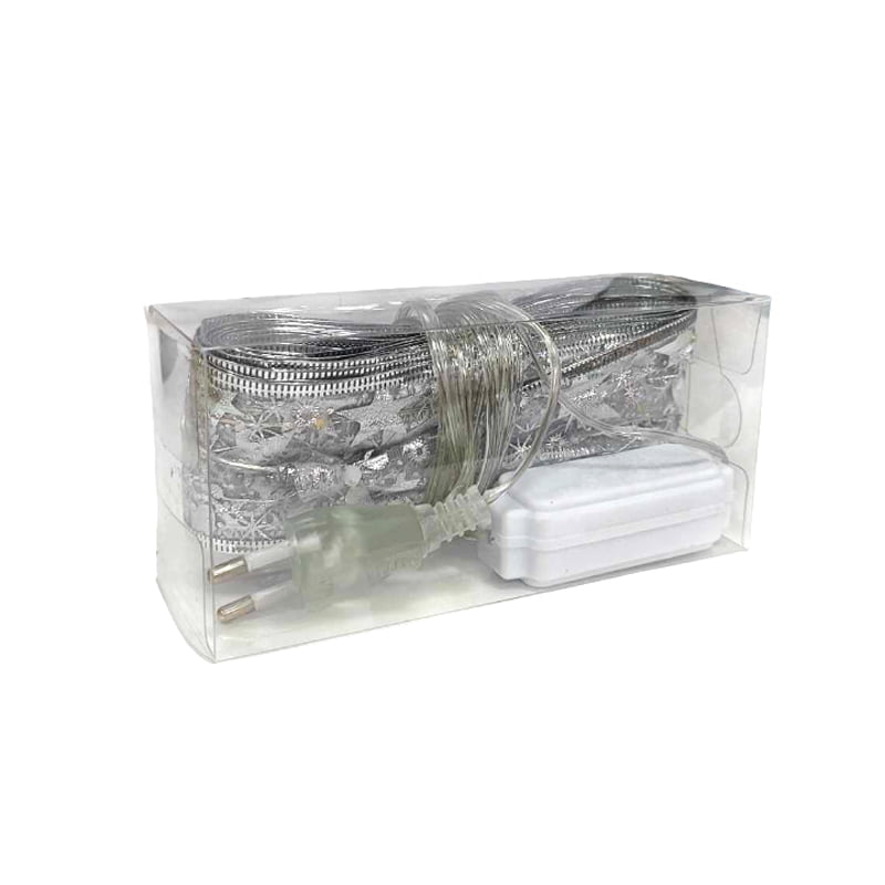 082264-8 Χριστουγεννιάτικη Κορδέλα με Ενσωματωμένο Φωτισμό 50Led 5m - Christmas Ribbon with Lighting - Image 8