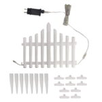 Χριστουγεννιάτικα λαμπάκια φράχτης θερμό 2.7Mφώς  - Christmas fence lights warm light - Image 2